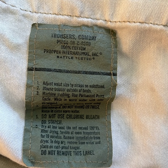 Vintage rare  Polo jeans military cargo trouser scorpion painted on leg - Picture 8 of 9